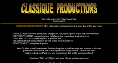 Desktop Screenshot of classiqueproductions.com